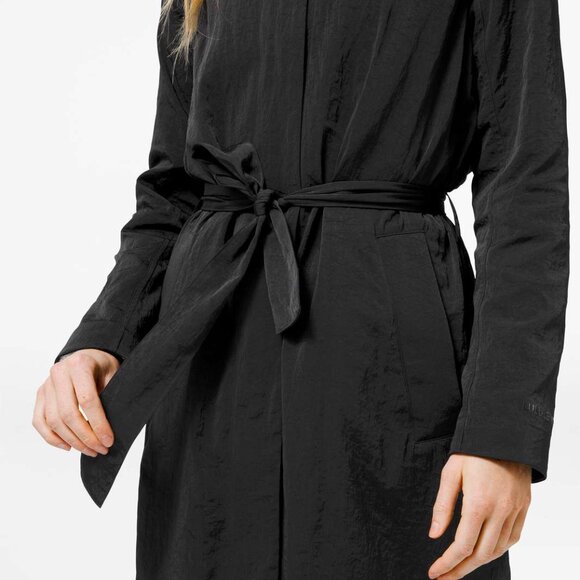 lululemon athletica Black Trench Coat - Picture 4 of 15